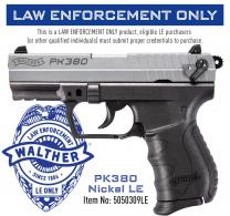 Walther Arms PK380 .380 ACP Nickel 8 round - 5050309LE Walther Arms PK380 .380 ACP Nickel 8 round - 5050309LE