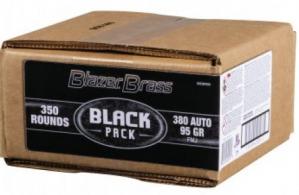 Federal Black Pack .380ACP 95GR FMJ 350Rds - 5202BF350