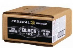 Federal Black Pack .223REM 55GR FMJ 300RD - AE223BF300 Federal Black Pack .223REM 55GR FMJ 300RD - AE223BF300