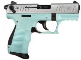 Walther P22 Q Angel Blue/Stainless 22 Long Rifle Pistol - 5120760