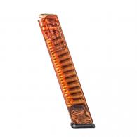 ETS ORANGE - FITS GLOCK 17, 19, 26, 34 - 31RD 9MM MAG  (length 200mm) - GLK-18OR