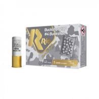 Rio Royal Buck Buckshot 12 Gauge Ammo 4 Buck 21 Pellet 5 Round Box - RB1221 Rio Royal Buck Buckshot 12 Gauge Ammo 4 Buck 21 Pellet 5 Round Box - RB1221