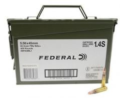 Federal 5.56 55gr FMJ 400rd can