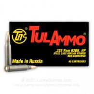 Tula 223 62gr Hollow Point 40ct - ta223623 Tula 223 62gr Hollow Point 40ct - ta223623