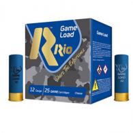 Rio Game Load High Velocity Lead Shot 12 Gauge Ammo 7.5 Shot 25 Round Box - TGHV3675 Rio Game Load High Velocity Lead Shot 12 Gauge Ammo 7.5 Shot 25 Round Box - TGHV3675