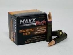 MaxxTech Essential Steel 7.62x39mm 124gr FMJ 20ct - MTES762 MaxxTech Essential Steel 7.62x39mm 124gr FMJ 20ct - MTES762
