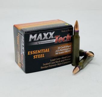 MaxxTech Essential Steel  223rem 56gr FMJ 20ct - MTES223