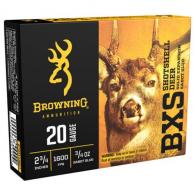 Browning BXS Sabot Slug 20 GA 2-3/4" 3/4oz 5rd - B193112021 Browning BXS Sabot Slug 20 GA 2-3/4" 3/4oz 5rd - B193112021