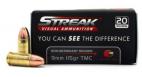 Ammo Inc 9mm Cold Tracer 115gr TMC 20rd - 9115TMCSTRKRED
