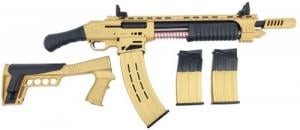 Emperor Arms King 12 Pump Action Firearm 18.5" BRL Spring-Assisted Gold - KNG12GLD Emperor Arms King 12 Pump Action Firearm 18.5" BRL Spring-Assisted Gold - KNG12GLD