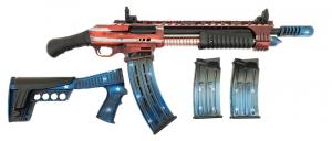 Emperor Arms King 12 Pump Action Firearm 18.5 BRL Spring-Assisted USA Flag