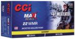 Remington .22 WMR 40gr Jacketed Hollow point 50rd box Remington .22 WMR 40gr Jacketed Hollow point 50rd box
