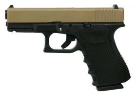 Glock G19 Gen3 Black/Flat Dark Earth 9mm Pistol- stippled chainmail - PI19502CMSFDE Glock G19 Gen3 Black/Flat Dark Earth 9mm Pistol- stippled chainmail - PI19502CMSFDE