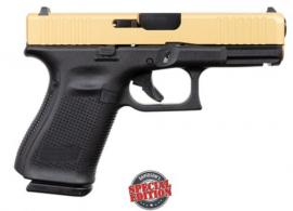 Glock G19 Gen5 Apollo Custom Black/Gold 9mm Pistol - ACG57031 Glock G19 Gen5 Apollo Custom Black/Gold 9mm Pistol - ACG57031
