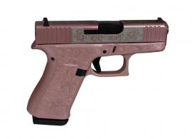 Glock 43X Custom Engraved Rose 9MM 6RD 3.41in. - UX4350201GR Glock 43X Custom Engraved Rose 9MM 6RD 3.41in. - UX4350201GR