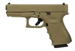 Glock G19 Gen3 Flat Dark Earth 9mm Pistol - UI1950203FDE