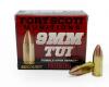 Main product image for Fort Scott Munitions TUI Solid Copper 9mm Ammo 115 gr 20 Round Box