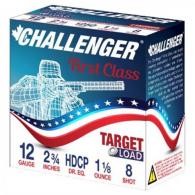 Challenger First Class Target 12 GA 2-3/4" 1-1/8oz #8 25rd box - CTA12HD8