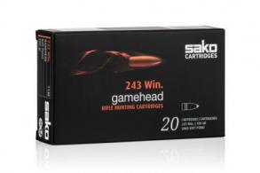 Sako Gamehead Soft Point 243 Winchester Ammo 20 Round Box - C615113ESA10X