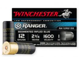Main product image for Winchester Ranger Segmented Lead Rifled Slug 12 Gauge Ammo 5 Round Box