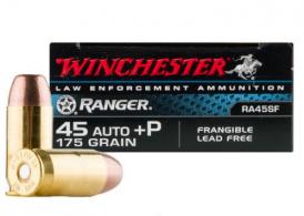 Winchester Ranger Lead Free Frangible 45 ACP Ammo 175gr 50 Round Box - RA45SF Winchester Ranger Lead Free Frangible 45 ACP Ammo 175gr 50 Round Box - RA45SF