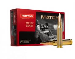 Norma Match Boat Tail Hollow Point 308 Winchester Ammo 175 gr 20 Round Box