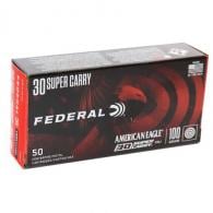 Federal American Eagle  30 Super Carry Ammo 100gr FMJ  50 Round Box - AE30SCA