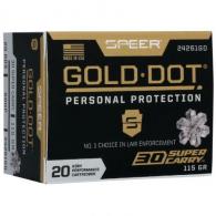 Speer Gold Dot Hollow Point 30 Super Carry Ammo 115gr 20 Round Box - 24261GD Speer Gold Dot Hollow Point 30 Super Carry Ammo 115gr 20 Round Box - 24261GD