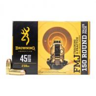 Browning Full Metal Jacket 45 ACP Ammo 150 Round Box - B191800455
