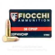 Fiocchi High Velocity 22LR 38gr cphp 500rd box
