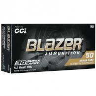 CCI Blazer Brass Full Metal Jacket Flat Nose 30 Super Carry Ammo 115gr 50 Round Box - 5205 CCI Blazer Brass Full Metal Jacket Flat Nose 30 Super Carry Ammo 115gr 50 Round Box - 5205