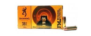 Browning Full Metal Jacket 38 Special Ammo 50 Round Box - B191800382 Browning Full Metal Jacket 38 Special Ammo 50 Round Box - B191800382