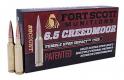Main product image for Fort Scott Munitions TUI Solid Copper 6.5mm Creedmoor Ammo 130 gr 20 Round Box