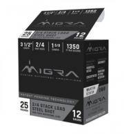 Migra Waterfowl 12ga 3.5" 1-5/8oz #2 and #4 25rd box - M12LS24