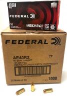 American Eagle 40S&W Ammo 155gr FMJ  1000rd case - ae40r2case