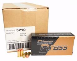 CCI Blazer Brass 40S&W 165gr FMJ 1000rd case