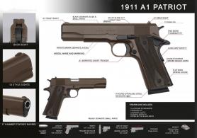 Tisas 1911 45ACP 5" 2/8RD PATRIOT BRN (EXTRA BLK GRIPS) - 1911A1PATRIOT Tisas 1911 45ACP 5" 2/8RD PATRIOT BRN (EXTRA BLK GRIPS) - 1911A1PATRIOT