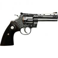 Colt Python Filigree Frame and Barrel Handgun .357 4.25 Wood Grips Colt Python Filigree Frame and Barrel Handgun .357 4.25 Wood Grips