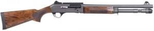 Panzer Arms M4 12ga 18.5" Disruptive Grey Cerakote, Walnut Stock, Ambidextrous, 5+1 - PAM4TSDGNWS