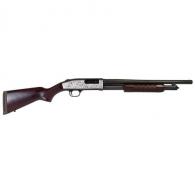 Mossberg & Sons 500 Retrograde Shotgun 12 ga 3" Chamber 5rd 18.5" Barrel Filigree Polished