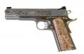 KIMBER, 1911, 38 SUPER, 5" STAINLESS DELUXE, SCROLL WORK GOLD ROPE INLAY 1 OF 200