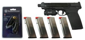 Smith & Wesson M&P 5.7 5.7x28mm Tac Pac with FIVE Mags, Tactical Light and 2" Folding Knife - 13348KIT Smith & Wesson M&P 5.7 5.7x28mm Tac Pac with FIVE Mags, Tactical Light and 2" Folding Knife - 13348KIT