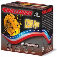Main product image for Challenger First Class Sporting Clays 20ga 2-3/4" 7/8oz  #8 1250fps  25rd