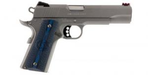 Blemished Colt 1911 Competition 70 Series 9mm 5" 9+1 Stainless Steel Blue G10 w/Logo Grip - 9 Rounds, 5" Barrel - O1072CCSBLEM