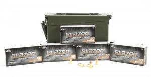 Blazer Brass 9mm 115gr FMJ, 350ct & New Blackhawk 30cal Ammo Can - 5200AC350