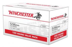 Winchester Ammunition USA 5.56mm 55gr FMJ 150rds - WM193150