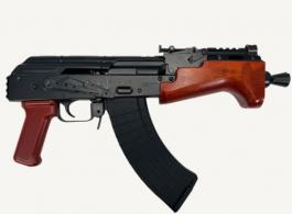 Pioneer Arms Micro Hellpup Pro AK Pistol, Polish Red Furniture, 30+1 - PRAK0031KPRO