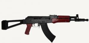Pioneer Arms Hellpup AK Pistol 7.62x39, Polish Red Furniture, SB Brace, 30+1 - PRAK0031FTAKT