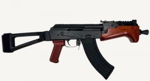 Pioneer Arms Micro Hellpup Classic AK Pistol, 7.62x39, Polish Red Furniture, SB Brace, 30+1 - PRAK0031KAKT
