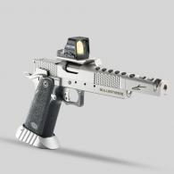 BUL Armory Bullestros Silver LTS 9mm 5.7in Comp Hybrid 28rd - SAS-BULE-SLV-LTS-9